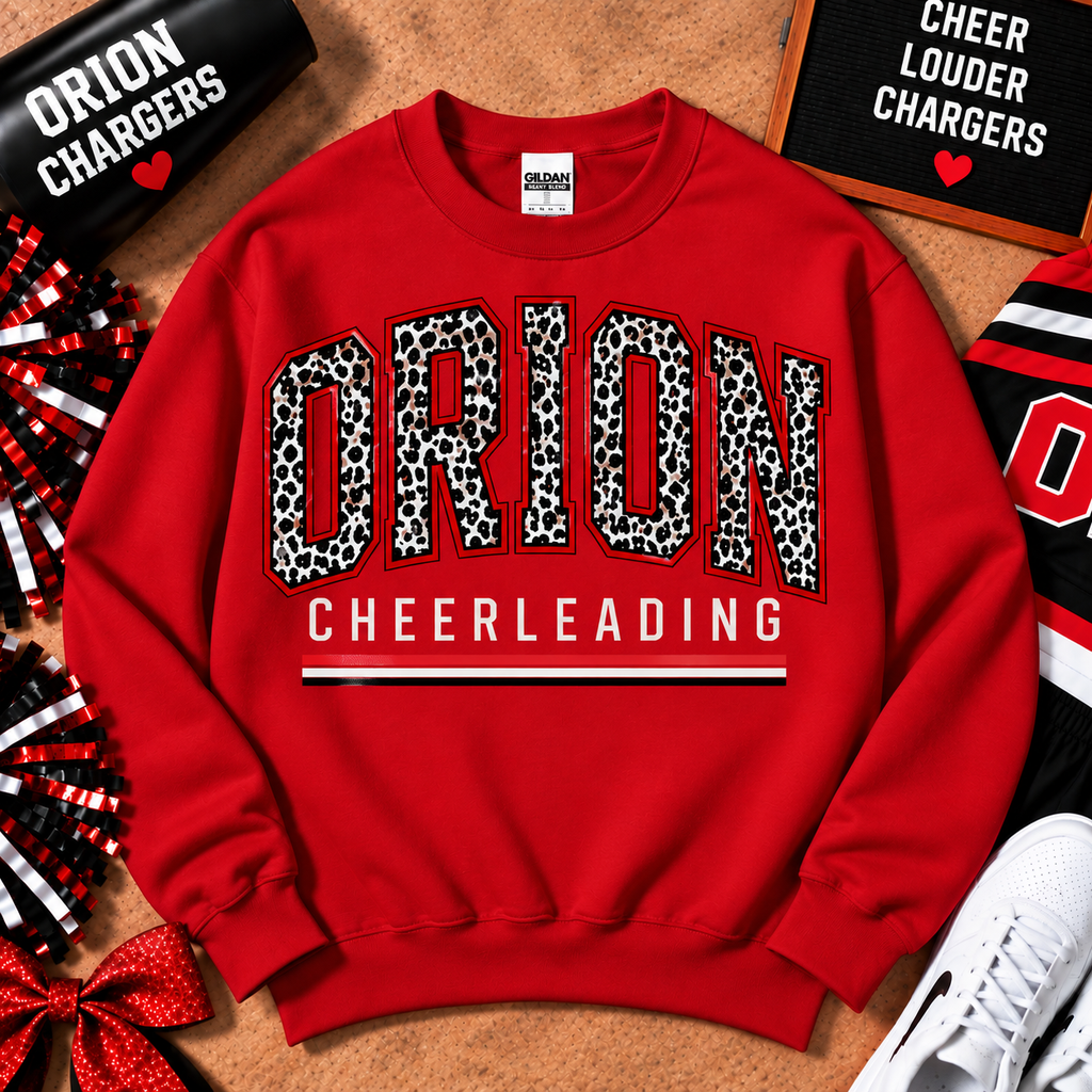 Orion Chargers Cheer Spirit Gildan Crewneck Sweatshirt