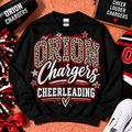 Leopard & Stars Orion Chargers Cheerleading Crewneck Sweatshirt