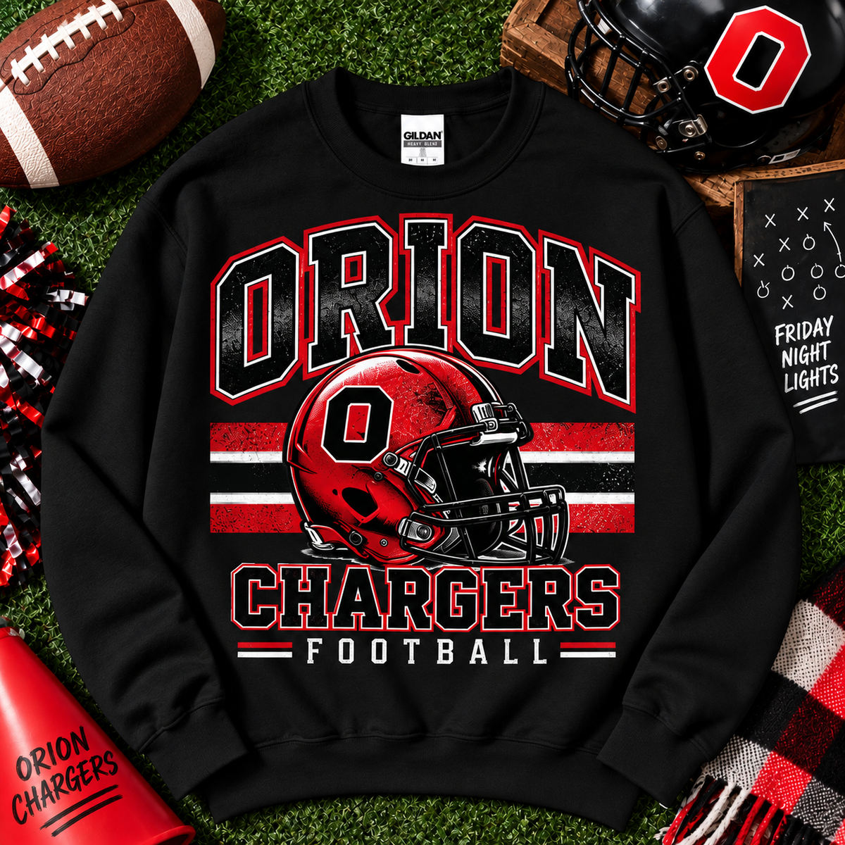 Vintage Orion Chargers Football Gildan Crewneck Sweatshirt