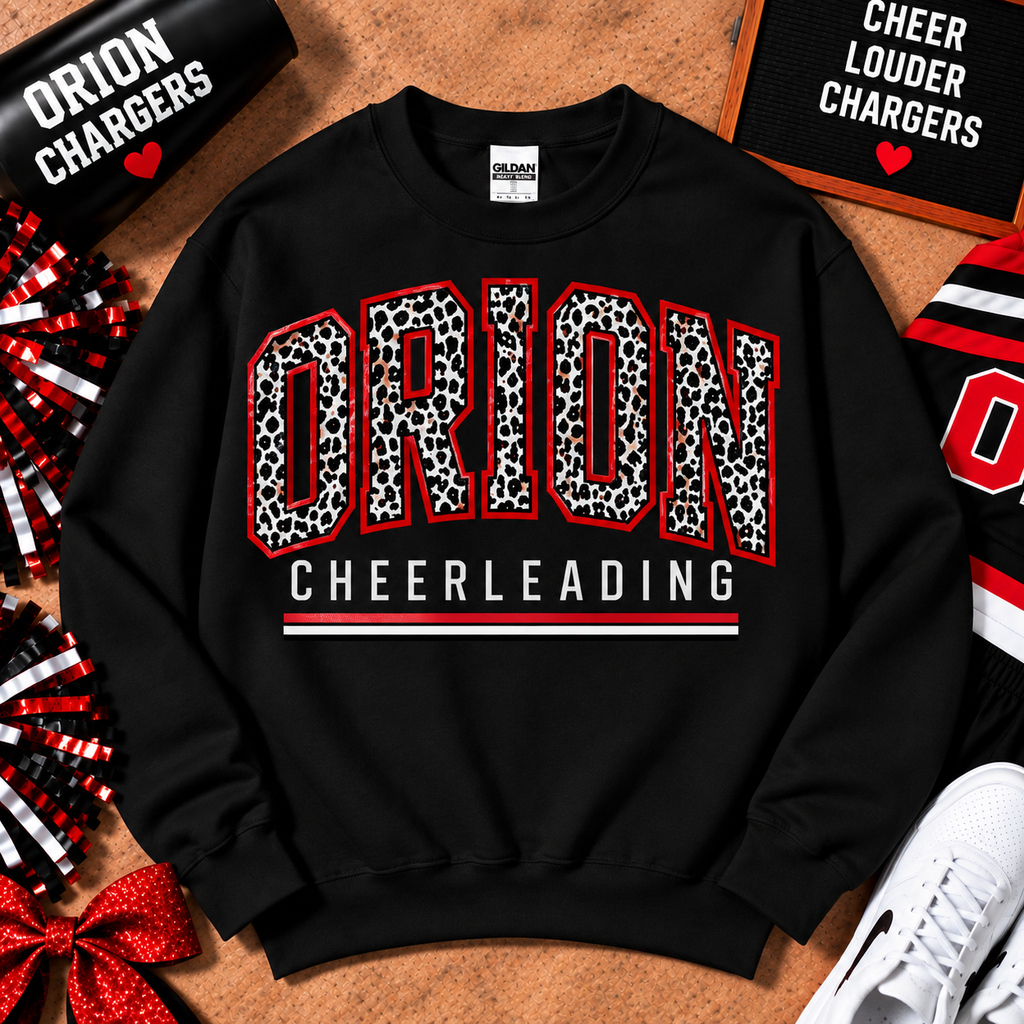 Orion Chargers Cheer Spirit Gildan Crewneck Sweatshirt