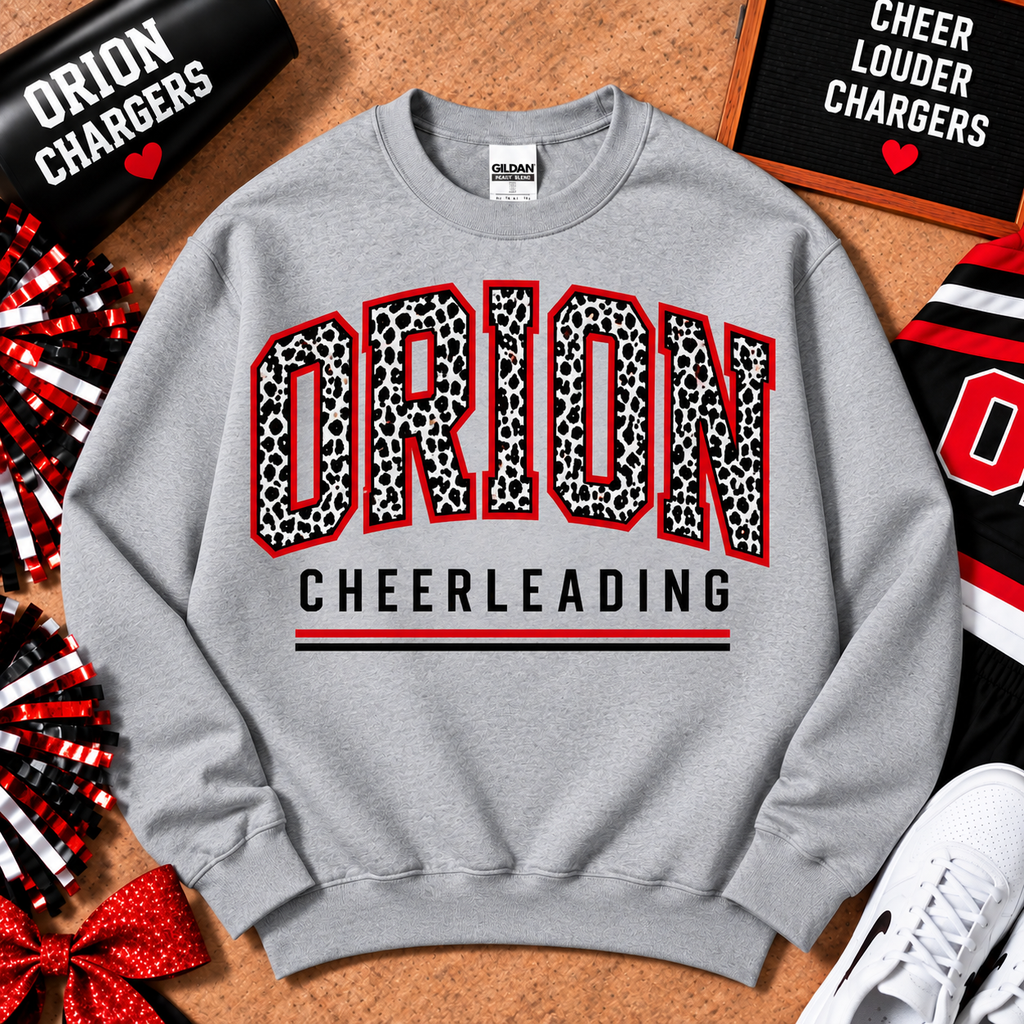 Orion Chargers Cheer Spirit Gildan Crewneck Sweatshirt