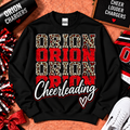 Leopard Orion Cheerleading Gildan Crewneck Sweatshirt