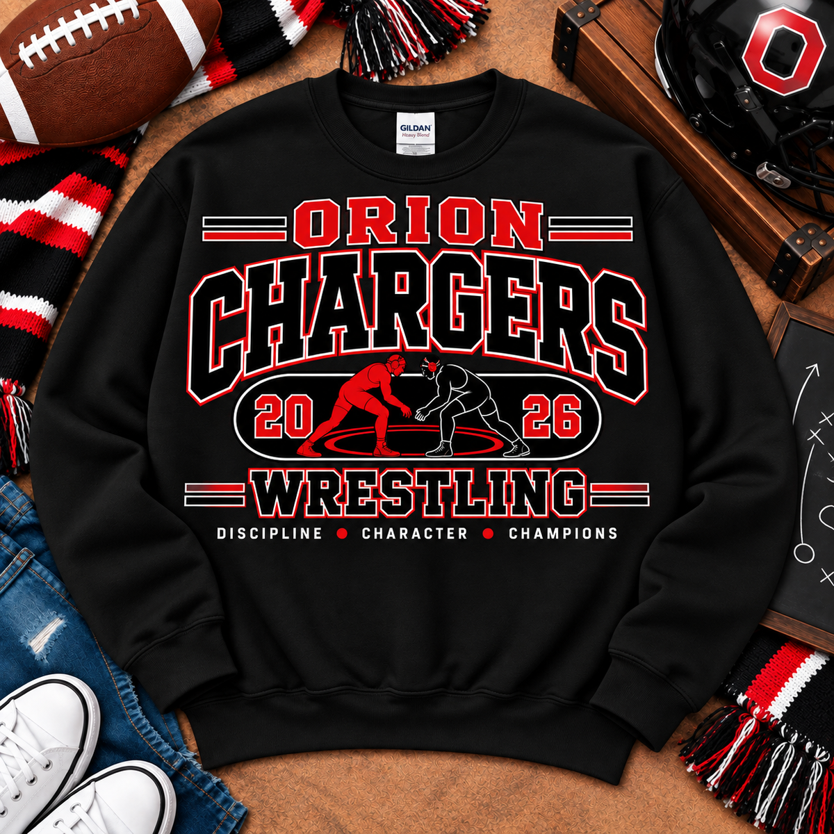 Discipline Character Champions Orion Wrestling 2026 Crewneck Sweatshirt