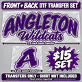 Angleton Wildcats Custom DTF Order