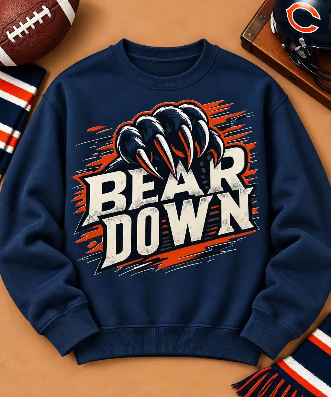 Chicago Bear Down Claw Crewneck Sweatshirt