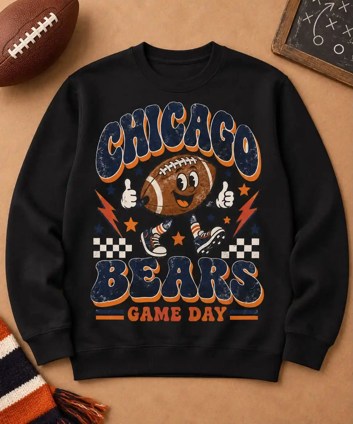 Chicago Bears Retro Crewneck Sweatshirt