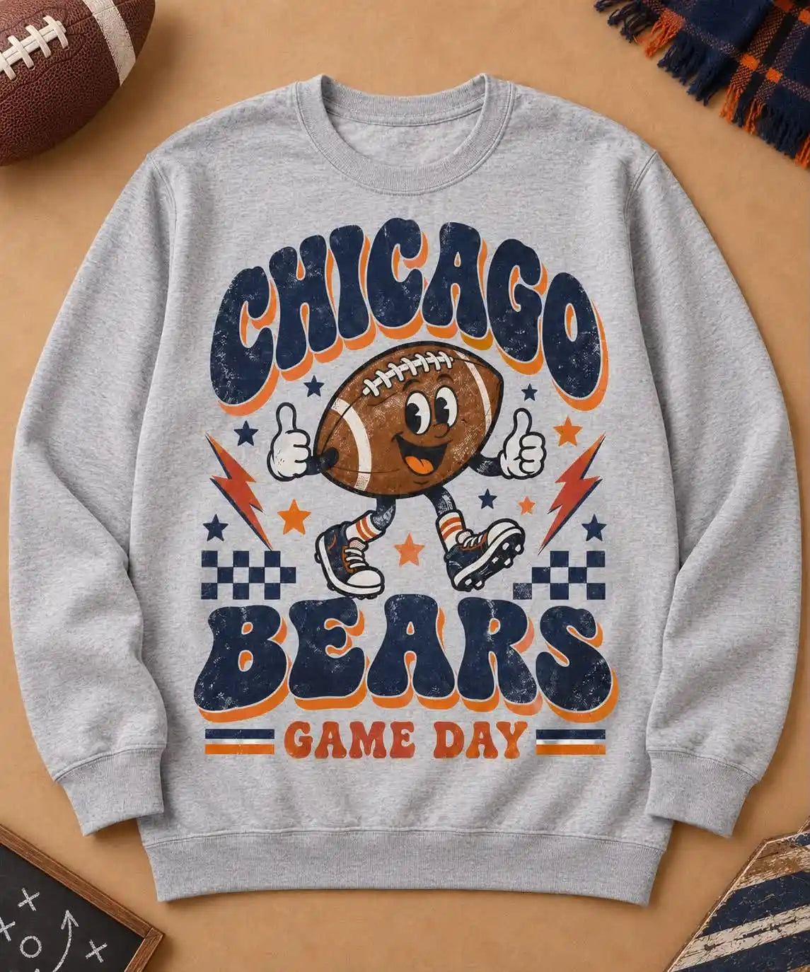 Chicago Bears Retro Crewneck Sweatshirt