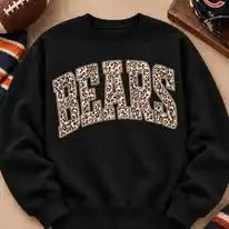 Chicago Bears Cheetah Crewneck Sweatshirt