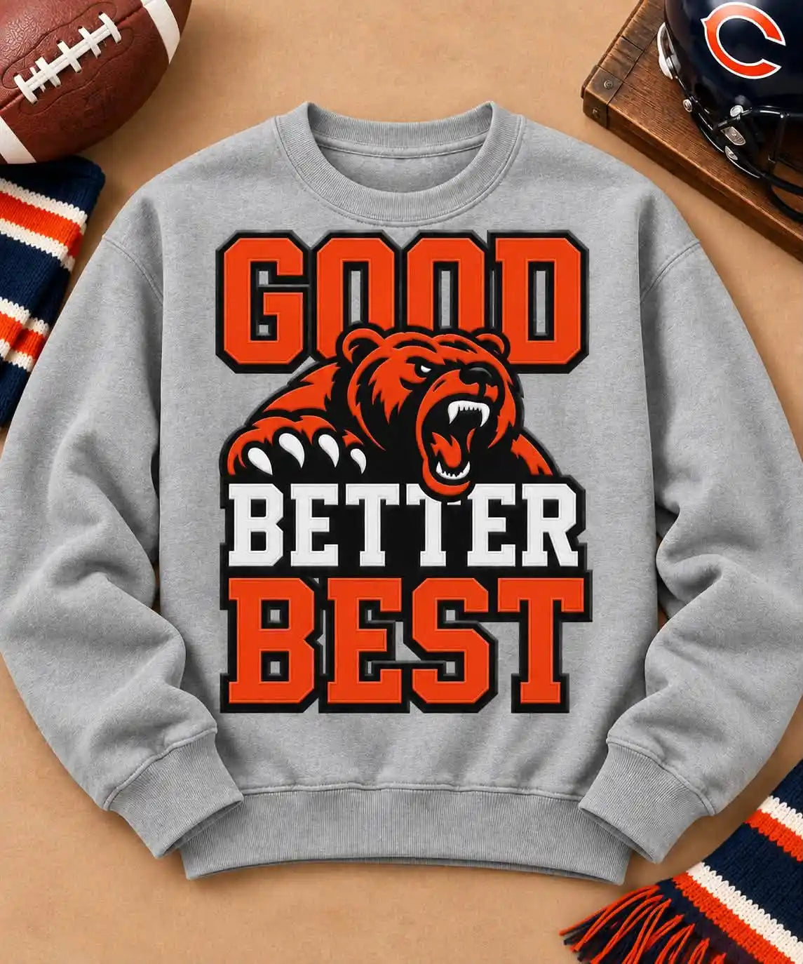 Good Better Best Bear Crewneck Sweatshirt