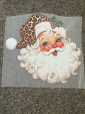 Vintage Leopard Santa DTF Transfer